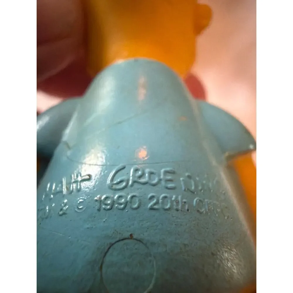 Vintage Bart Simpson Keychain Figure Matt Groening 1990 20th Century Fox 4